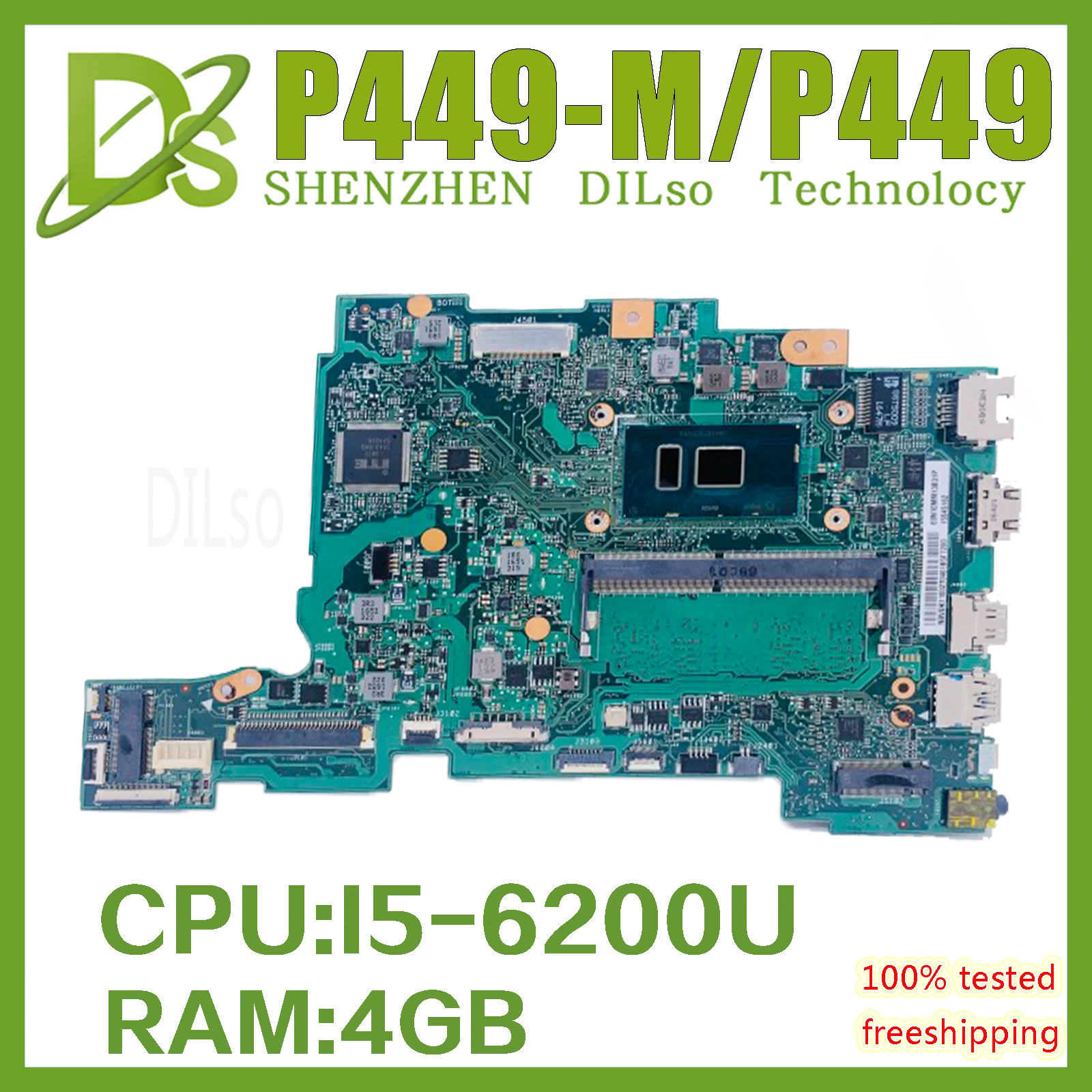 Для ACER Aspire PA4DB UMA I5-6200U оригинальная материнская плата для ноутбука P449 P449-M P459 P459-M