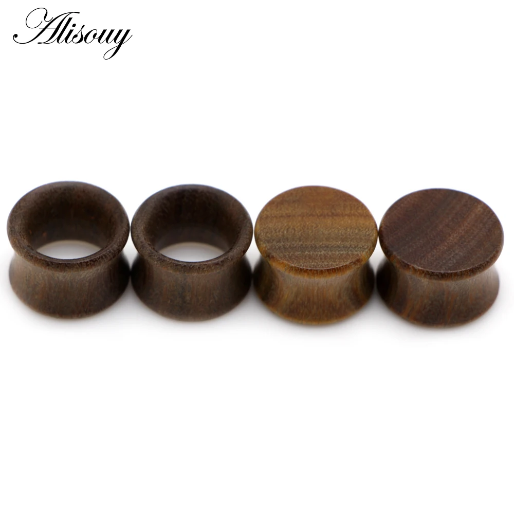 2pcs Wood Ear Plug Tunnel Earring Guages Stretcher Expander Dermal Piercing Oreja Mujer Stretcher Unisex Body Jewelry piercing jewelry body piercing earrings ear piercing jewelry body piercing jewelry body jewelry