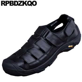 

black beach shoes native 2019 breathable closed toe brown flat designer casual outdoor water men sandals leather summer fashion