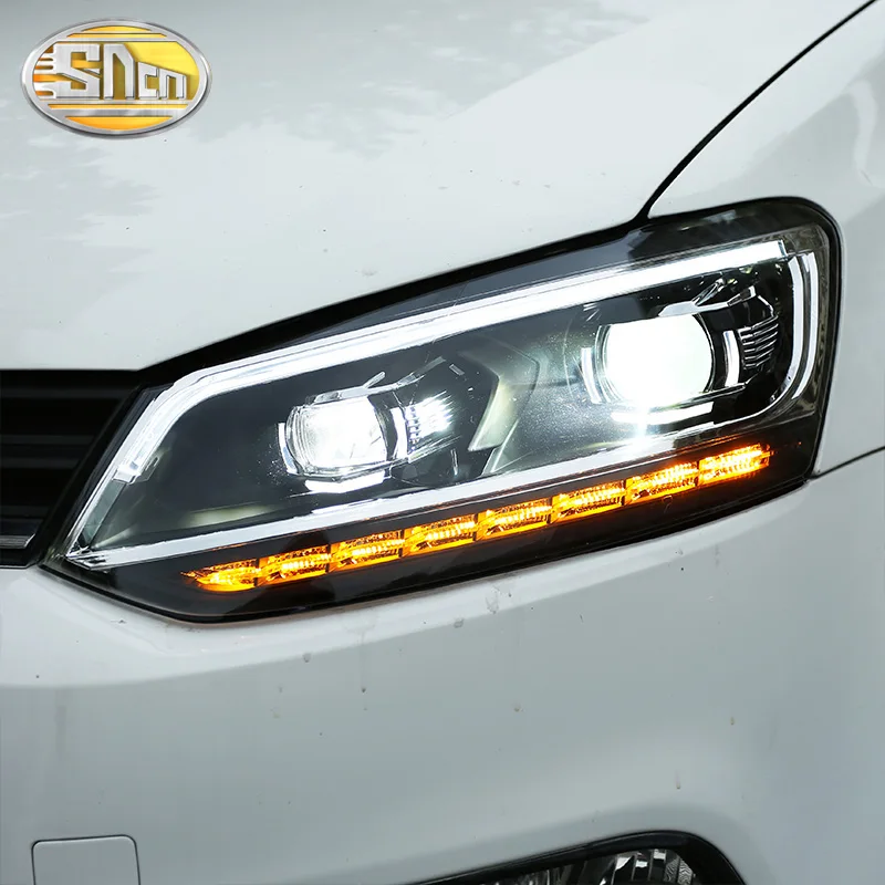 Стайлинг автомобиля светодиодный фары для VW Polo Volkswagen 2009 ~ 2014 2015 2016 2017 2018