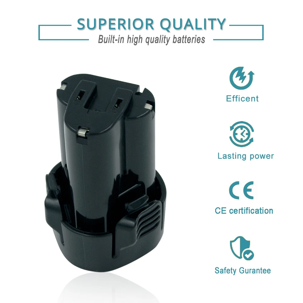 Recarregável de Íon de Lítio para Makita Bateria de Substituição Pces Mah Bateria 12 2.0ah Bl1013 Bl1014 Lct204 Df330d Td090d 2 10.8 v 2000 - Image 5