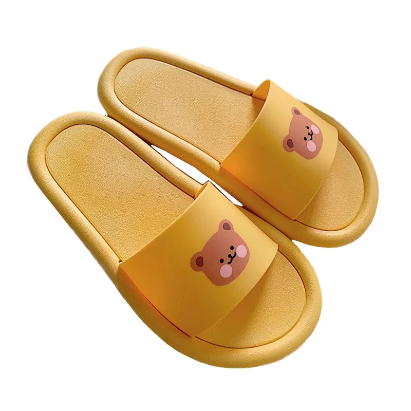 

A889xt Female Summer Cute Cartoon Student Drag Flat Bottom Casual Slippers Outside Wearing Couple Beach Sandals