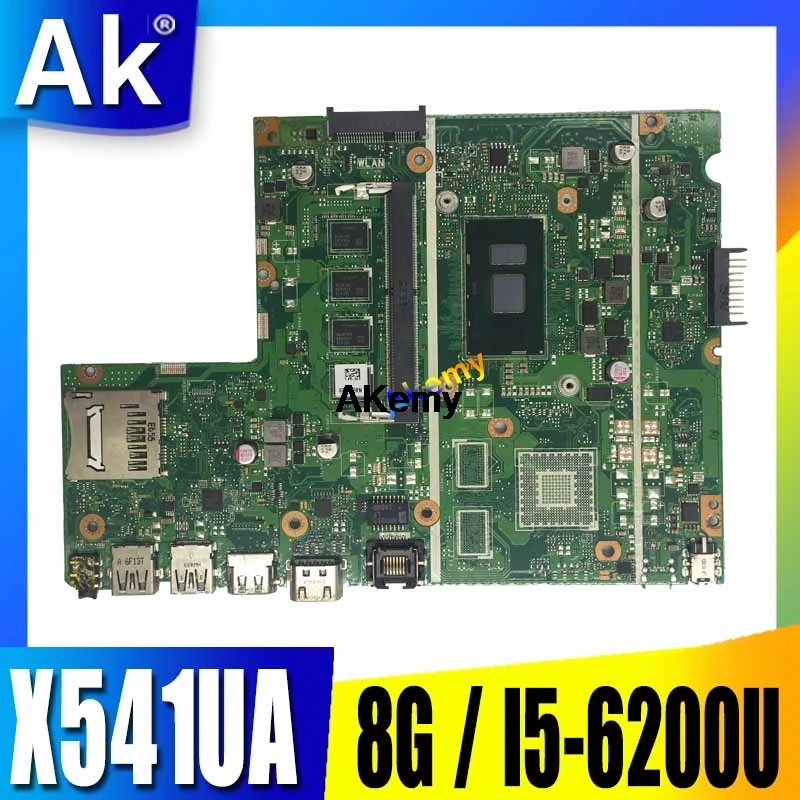 Материнская плата для ноутбука ASUS X541U X541UVK X541UAK X541UV X541UA X541UJ тест материнской платы OK w/I5-6200U процессор 8 ГБ-RAM