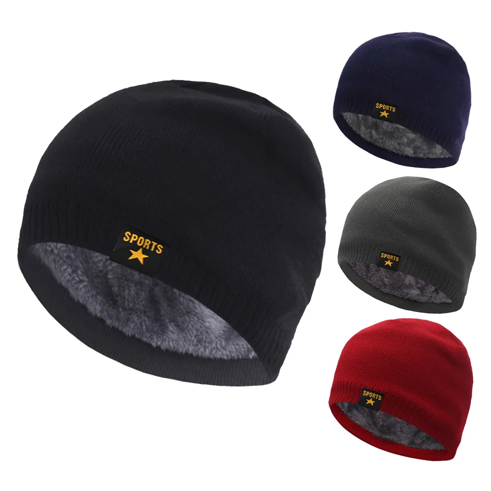 

Men's Hats Skullies Beanies Black Knitted Hat For Girl Women Winter Cap Gorras Bonnet Soft Male Beanie Warm Thick Winter Hat Cap