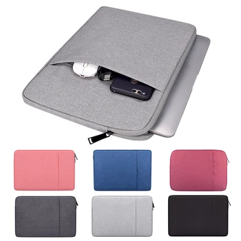

Waterproof Laptop Bag For MacBook Air Pro 11 12 13.3 15.6 Inch Case Cover Tablet Sleeve Notebook Handbag Case with Pocket Bag