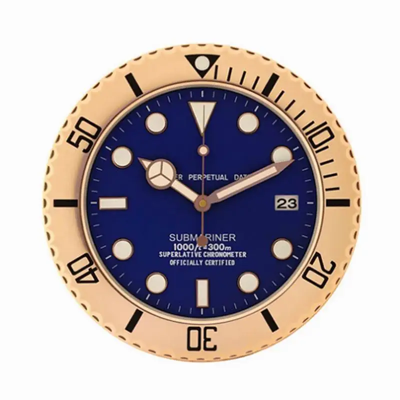 

Luxury Brand Design Metal Art Watch Clock Luminous Function Top Quality Metal Home Decor Wall Clocks with Corresponding LOGO