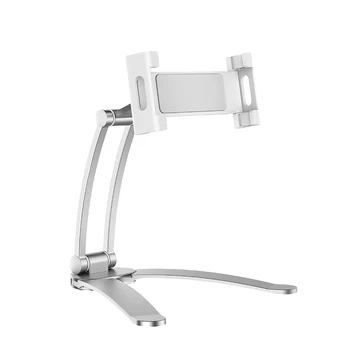 

Kitchen Tablet Stand Wall Desk Tablet Mount Stand Fit for 5-10.5 Inch Width Tablet Metal Bracket Smartphones Holders