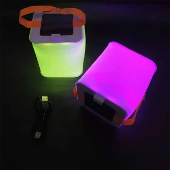 

Christmas Solar Inflatable Portable Light Rechargeable Hanging Night Lights Waterproof and Foldable Airbag Light Emergency Light