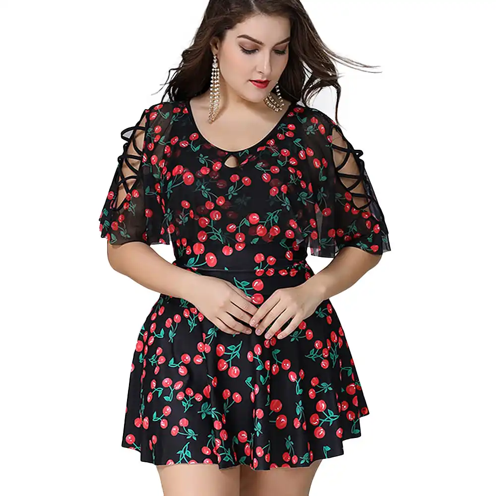 women's swimdresses plus size