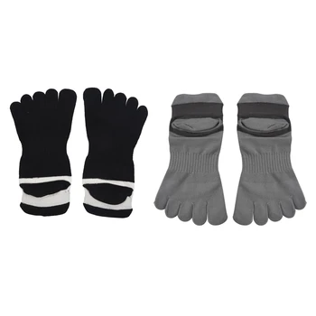 

12 Pair Men Cotton Low Cut Athletic Socks 5 Toe Socks Mesh Wicking, Black+White+Yellow+Blue+Green+Grey & Light Grey