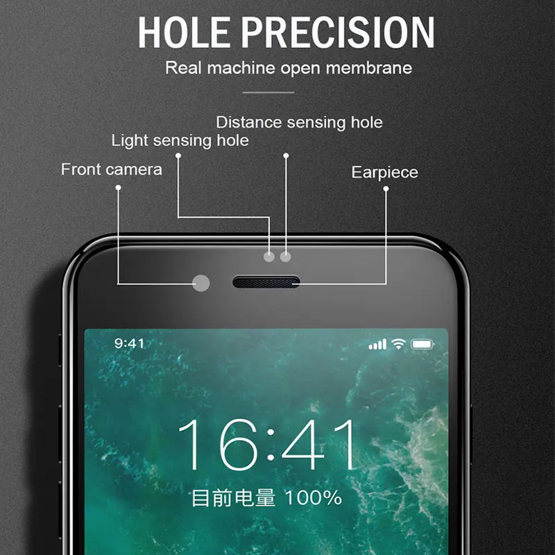 20D защитное стекло на iPhone 6 6S 7 8 plus Защитное стекло для экрана полное покрытие для iPhone 7 8 plus X Xs защитная пленка