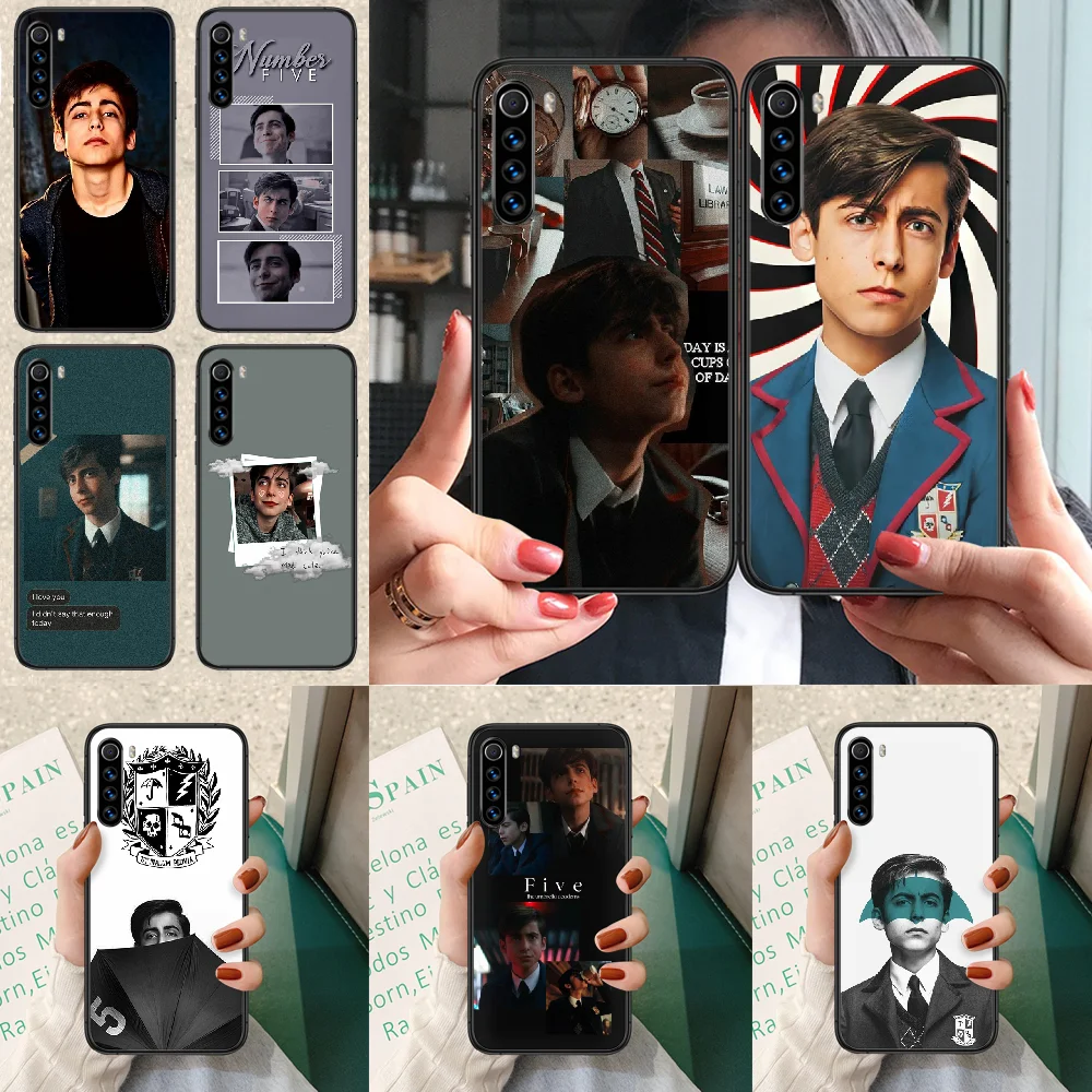 Чехол для телефона Aidan Gallagher Number Five Xiaomi Redmi Note 7 8 8T 9 9S 4X 7A 9A K30 Pro Ультра черный чехол