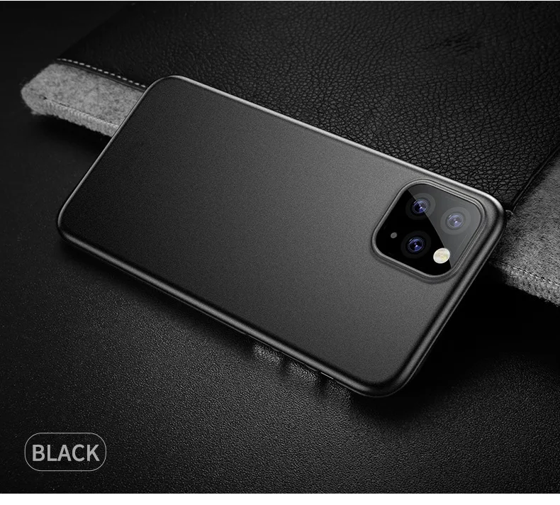 0,3 мм Ультратонкий матовый чехол для iPhone 11 Pro Max XS XR X 6 S 6 S 7 8 Plus iPhone11 11Pro Жесткий Тонкий противоударный чехол