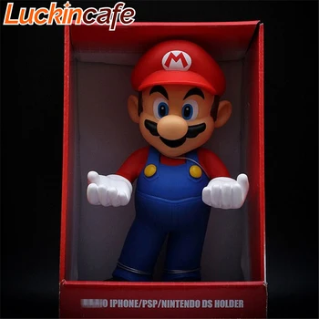 

Big Super Mario Bros Mobile Phone Holder Home Decor Display Srand Kids Birthday Christmas Gifts 32cm PVC Large Photo Frame Rack