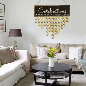 

Handmade Calendar Listing Creative Handmade Diy Wooden Birthday Party Party Home Decoration Pendant