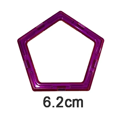 1pcs Magnetic DIY building blocks parts construction toys for toddlers Designer magnetic toys Magnet model building toys pentagon