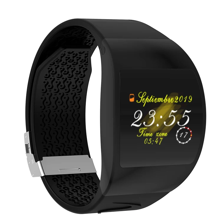 P63 Смарт-часы для мужчин и женщин спортивные часы Montre Homme фитнес-часы монитор сердечного ритма браслет трекер часы для Android Ios - Цвет: silica Black