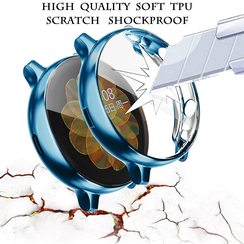 High Quality Soft TPU Watch Cover Bumper With Screen Protection For Samsung Galaxy Watch Active 2 Case 40MM 44MM Watch Accessory