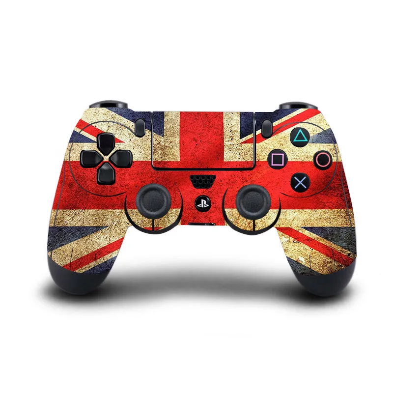 Наклейка s PS 4 кожаная наклейка на контроллер PS4 флаг Виниловая Обложка для sony
