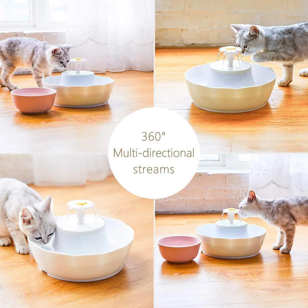 

2.3L Water Source Automatic Cat Mute Electrical Dog Dispenser Feeder Water Bowl Pet Automatic Cycle Drinking Fountain Supplies