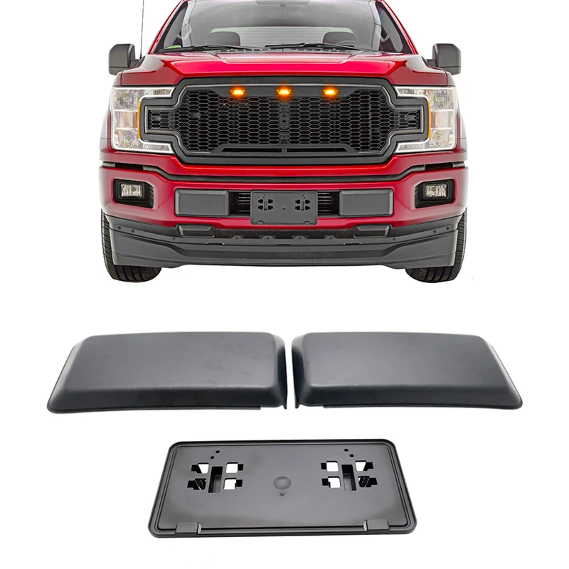 Ford F-150 передний бампер номерной знак Монтажный кронштейн OEM - Цвет: Set