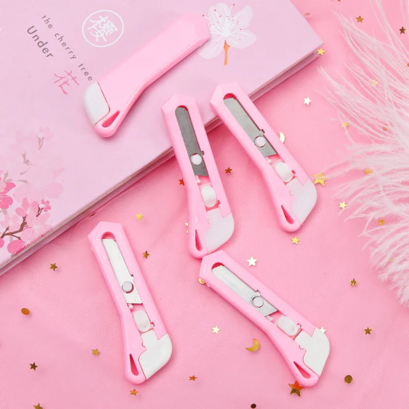 Mini Portable Utility Knife Art Cutter Stationery Express Delivery Box Opener Letter Opener Office Paper Knife Tools 1 Pcs