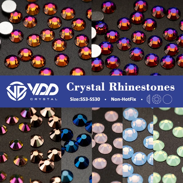 VDD Rhinestones For For Clothes Crystal Hotfix Rhinestone Top Flatback  Stone Factory Wholesale Wedding Dress Decoration Ss3-ss30