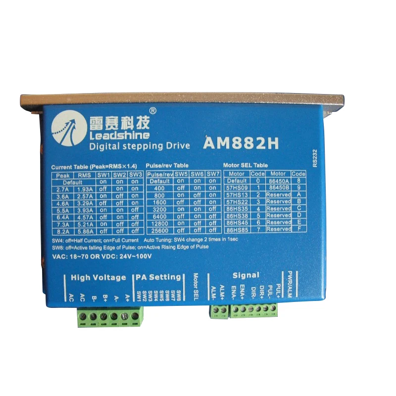 

Good quality Leadshine 2 phase High precision stepper drive AM882H Digital step motor driver