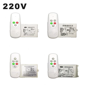 

AC 220V 4 Way 5 Sections ON/OFF Multifunction Intelligent Digital Lamps Wireless Remote Control Switch for Ceiling Crystal Lamp