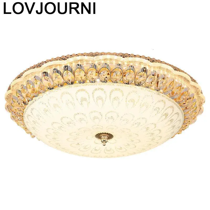Светильник Plafonnier для Sufitowe винтажный кристалл Led Luminaria Teto освещение гостиной Lampara De