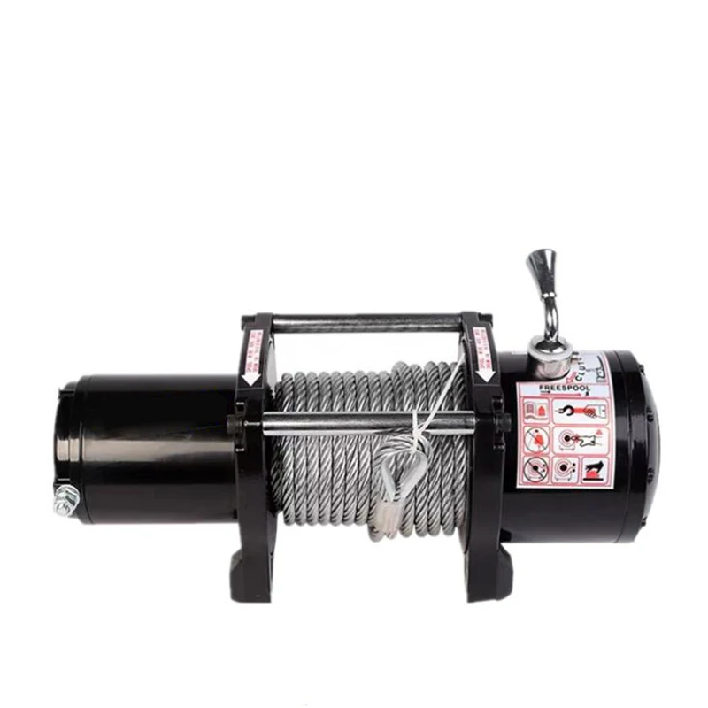 12V 24V vehicle self-rescue off-road winch off-road vehicle winch electric for crane 2000 lbs