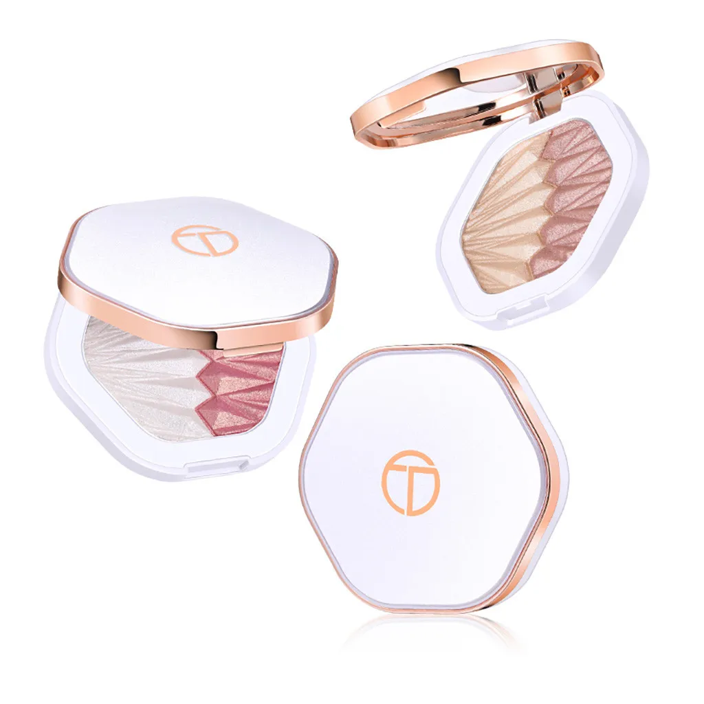 Waterproof makeup nose shadow eye shadow lip contour powder high light honey powder three-dimensional repair capacity blush
