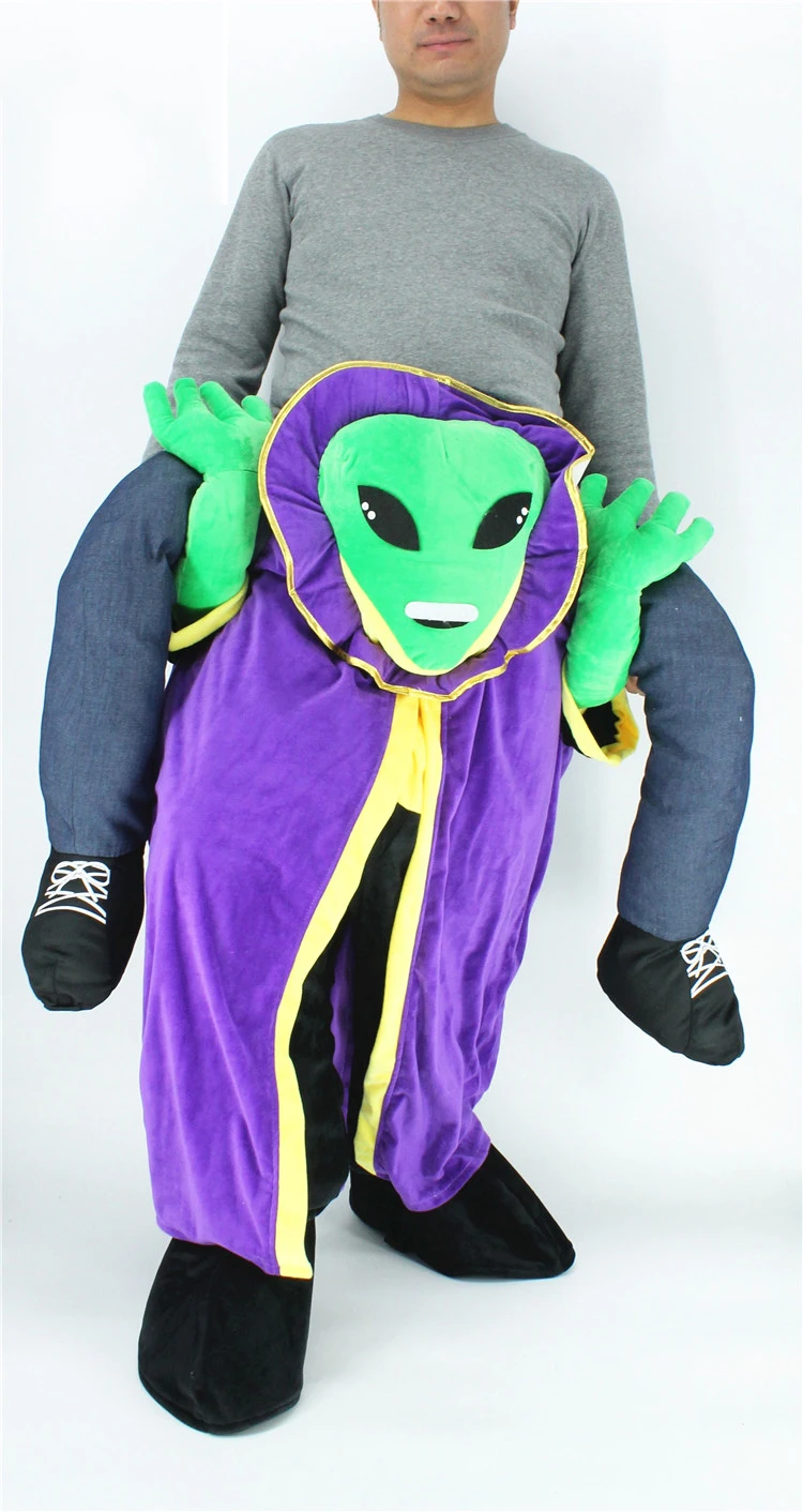 Костюм талисмана «Carry Me Alien» «Ride on Me» для косплея, вечерние платья для игр, рекламная акция, карнавал, Хэллоуин, Рождество, для взрослых