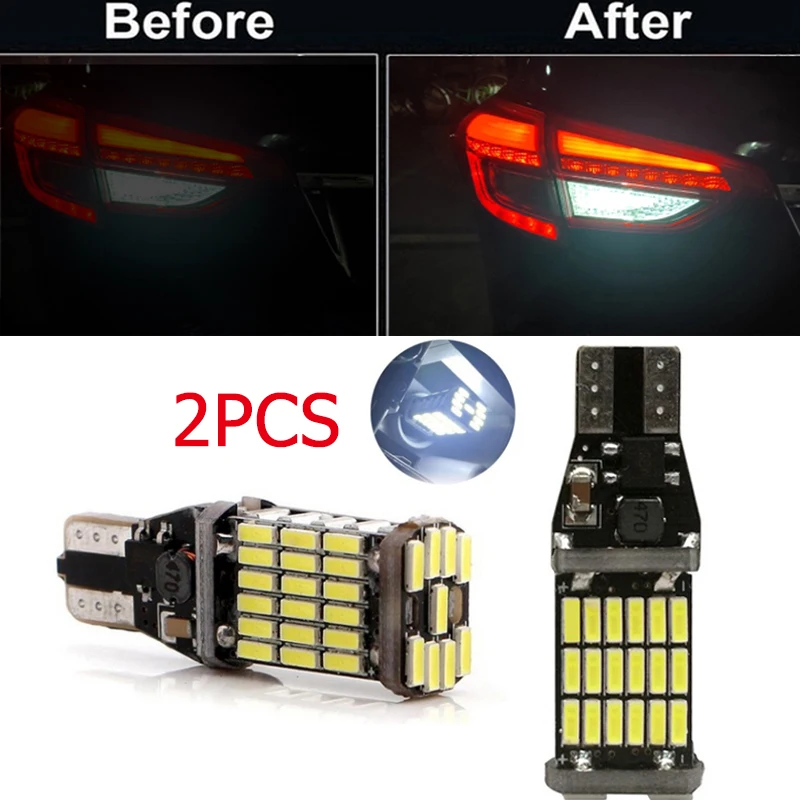 Ampoule LED Canbus T15 pour voiture, 2 pièces, feux de recul, pour FORD