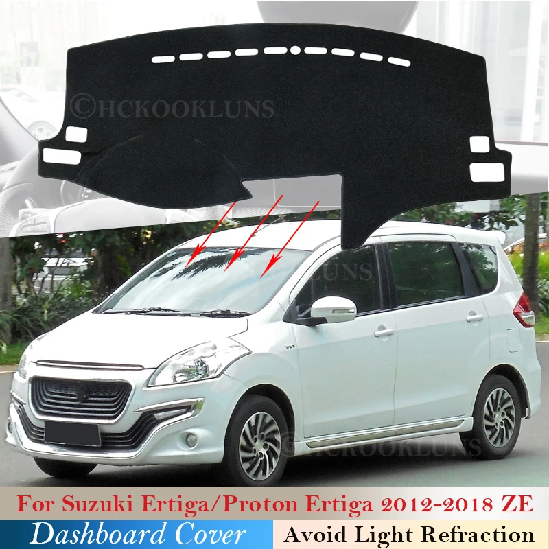 Крышка приборной панели защитная накладка для Suzuki Ertiga Proton 2012 ~ 2018 автомобильные