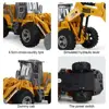 RC Car Excavator Truck Model Remote Control ABS Engineering Vehicle Beach Toys Kids Boys Birthday Christmas Gifts 4