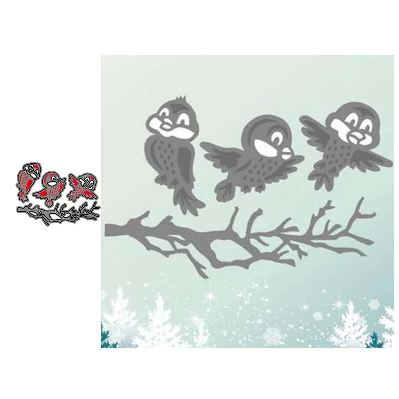 

Metal Cutting Dies Little bird Crafts Stencil For DIY Scrapbooking Paper/photo Cards Embossing Die