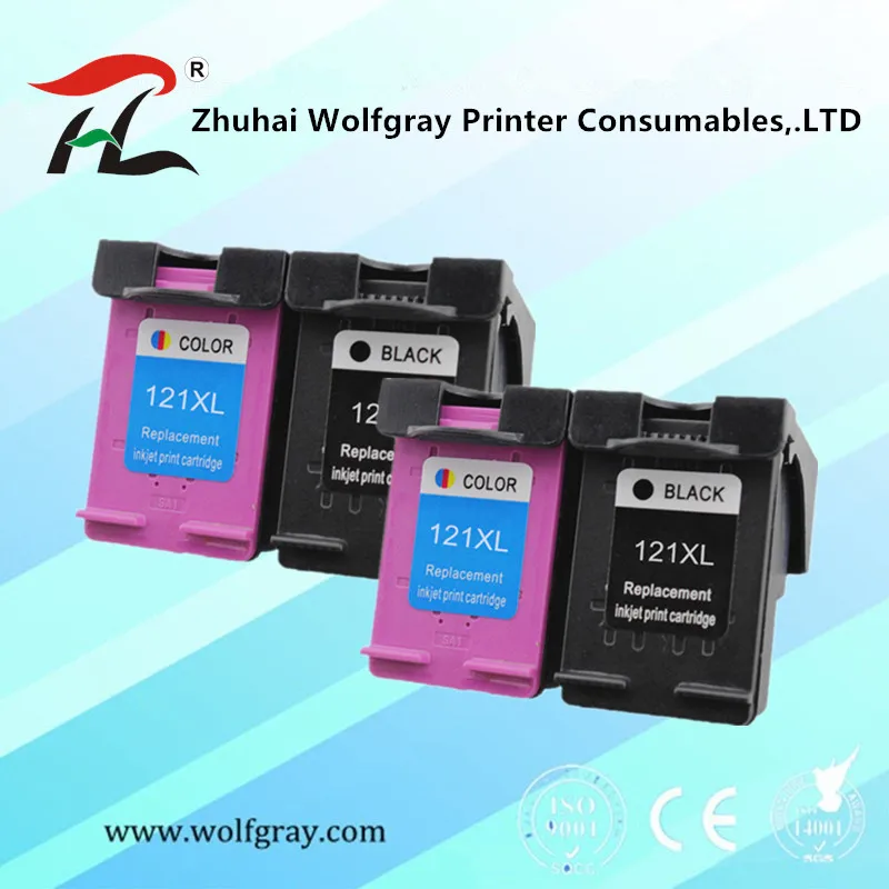 2black 2color Совместимость 121XL переработанного чернильного картриджа для hp 121 для hp 121 с чернилами hp Deskjet D2563 F4283 F2483 F2493 F4213 F4275 F4283 F4583 принтер - Цвет: 2black 2color