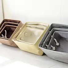 

Cotton Linen Thickened Storage Baskets Laundry Basket Clothes Sundries Toy Makeup Organizer Cosmetic Container Storage Box
