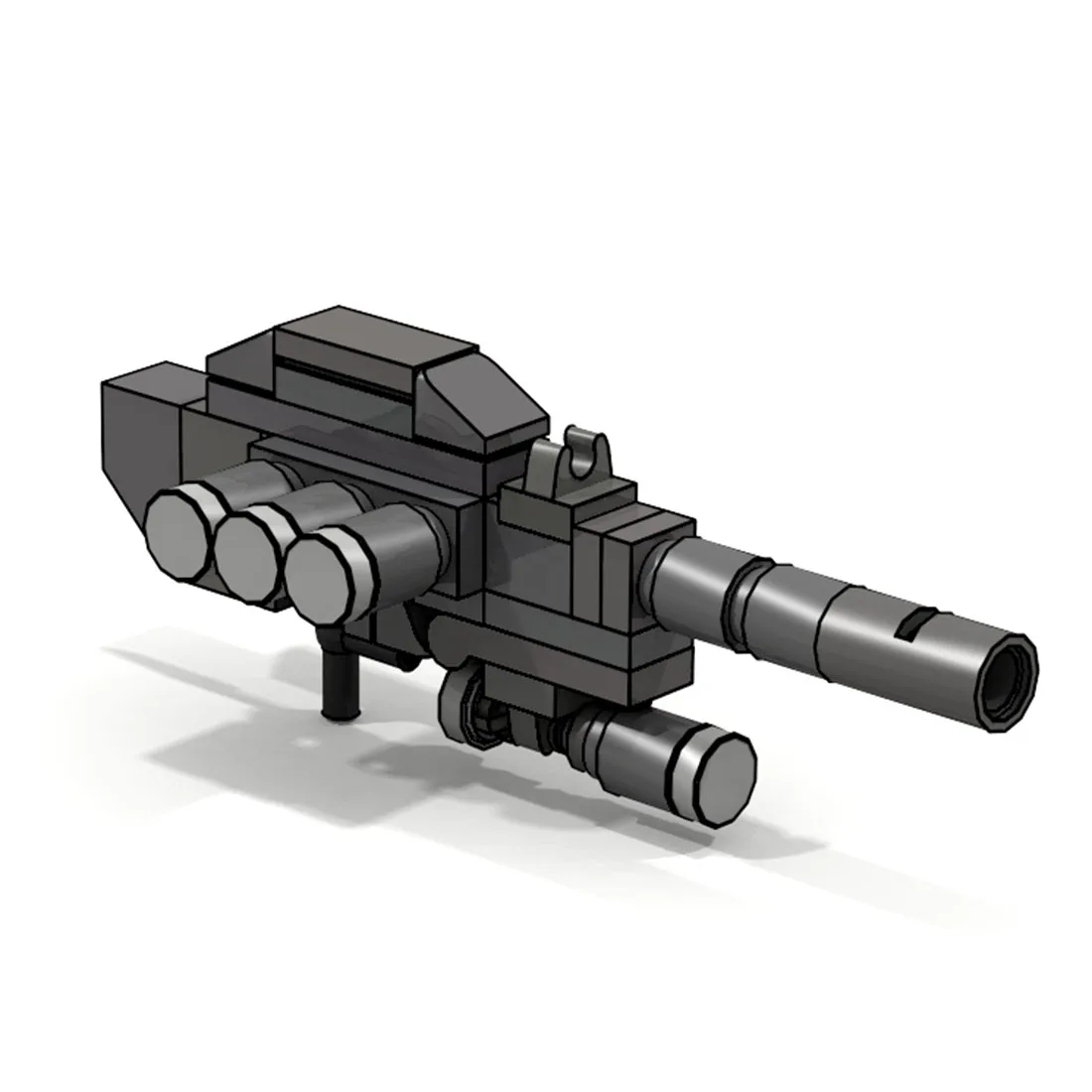 

45Pcs MOC AI Mecha Grenade Blaster Brick Model Small Particle Building Blocks Educational Toy Set
