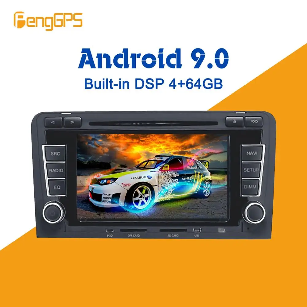 Perfect Android 9.0 4+64GB px5 Built-in DSP Car multimedia DVD Player GPS Radio For Audi A3 S3 2003-2013 GPS Navigation stereo Video 0 Perfect Android 9.0 4+64GB px5 Built-in DSP Car multimedia DVD Player GPS Radio For Audi A3 S3 2003-2013 GPS Navigation stereo Video 0