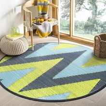 Прикроватный ковер, прикроватный ковер, Круглый и ленивый напольный коврик, зона для чтения, ковер для учебы, японский соломенный моющийся коврик