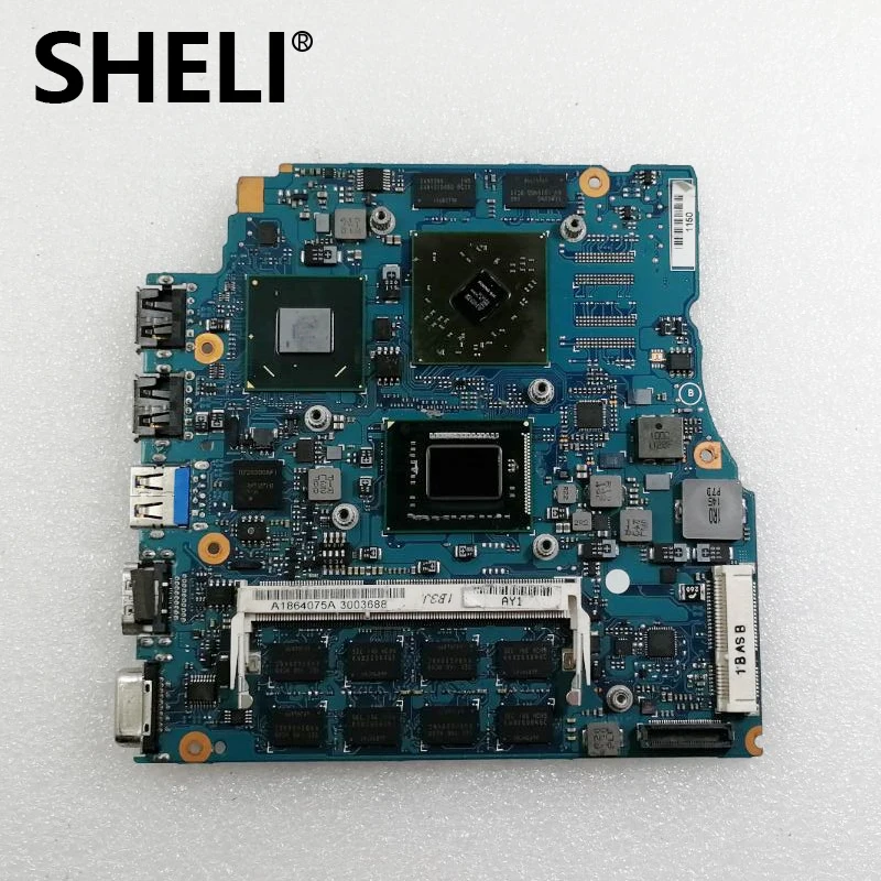 

SHELI A1864075A For SONY MBX-237 Laptop motherboard 1P-0117J01-A012 i5-2450m CPU fully teste