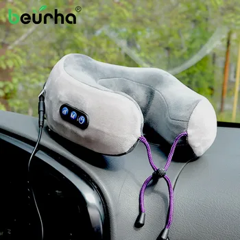 

Chargeable vibration U-Shaped Massage Pillow Multi-Function Shoulder and Cervical Vertebra Electric Outdoor Portable Car Health