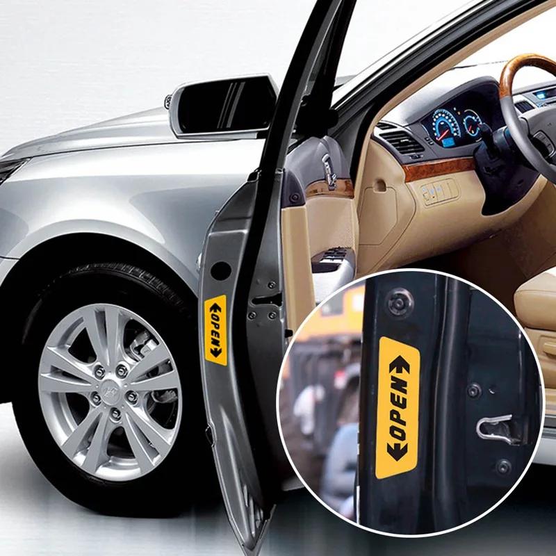 Предупреждение ющий знак наклейки на дверь в ночное время для opel astra h bmw f30 e36 citroen c1