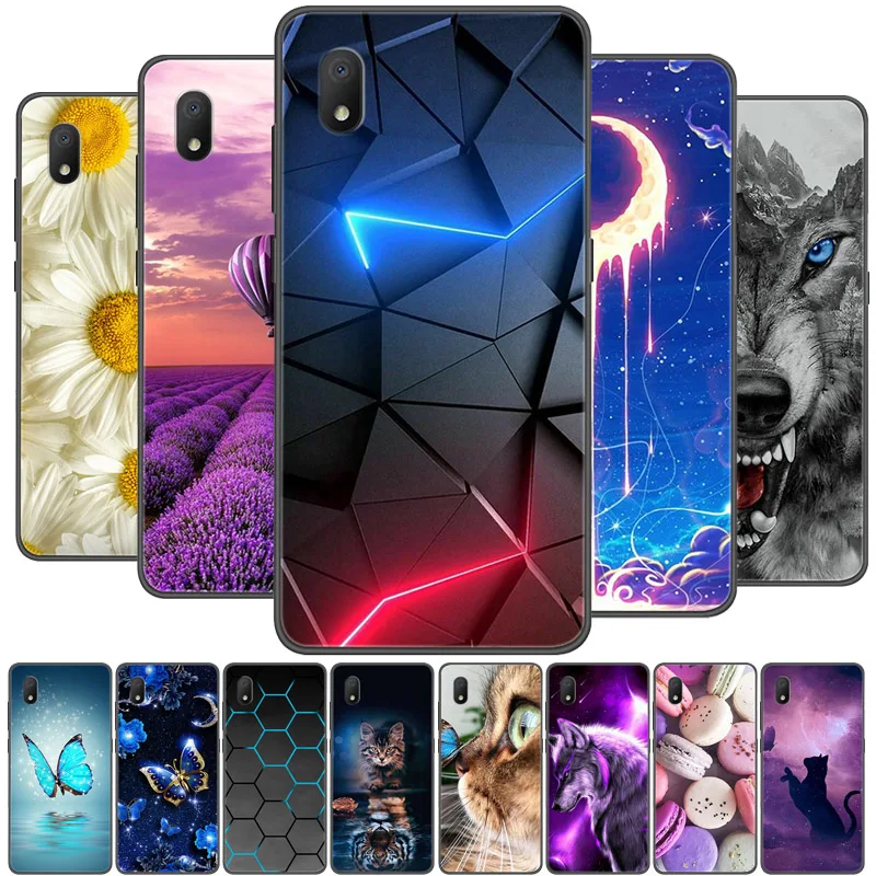 KJYF Cover per Alcatel 1B 2022 (5.5), Trasparente Silicone TPU Custodie, Ultra Sottile Flessibile Morbido Protettivo Case Guscio, Anti-Graffio Custodia per Alcatel 1B 2022 - Ragazza