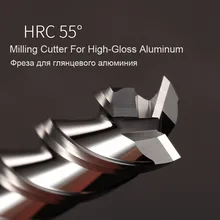 Hrc55 3 flauta carboneto fresa de alumínio acrílico cortador fresas cnc ferramentas madeira cobre 4 2 3 1mm 6mm 8mm fresa