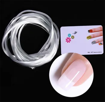 

Hot 500pcs/lot 5M Nail Art Fiberglass for UV Gel DIY Nails White Acrylic Nail Extension Tips Manicure Tool Fiber Nail Silk
