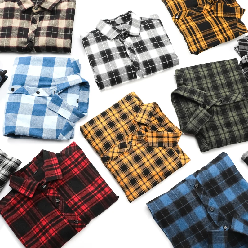 100% Cotton Flannel Men's Plaid Shirt Slim Fit Male Casual Long Men Dress Shirts Fashion Slim Fit Chemise Homme Cotton Male Shir 100% Cotton Flannel Men's Plaid Shirt Slim Fit Male Casual Long Men Dress Shirts Fashion Slim Fit Chemise Homme Cotton Male Shir
