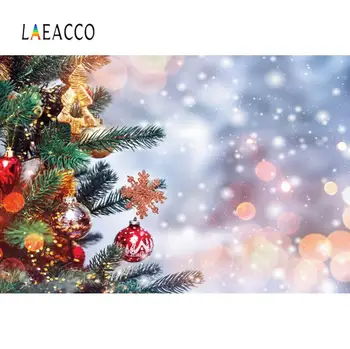 

Merry Christmas Festivals Pine Tree Dreamy Polka Dot Light Bokeh Winter Party Child Portrait Photo Background Photo Backdrop